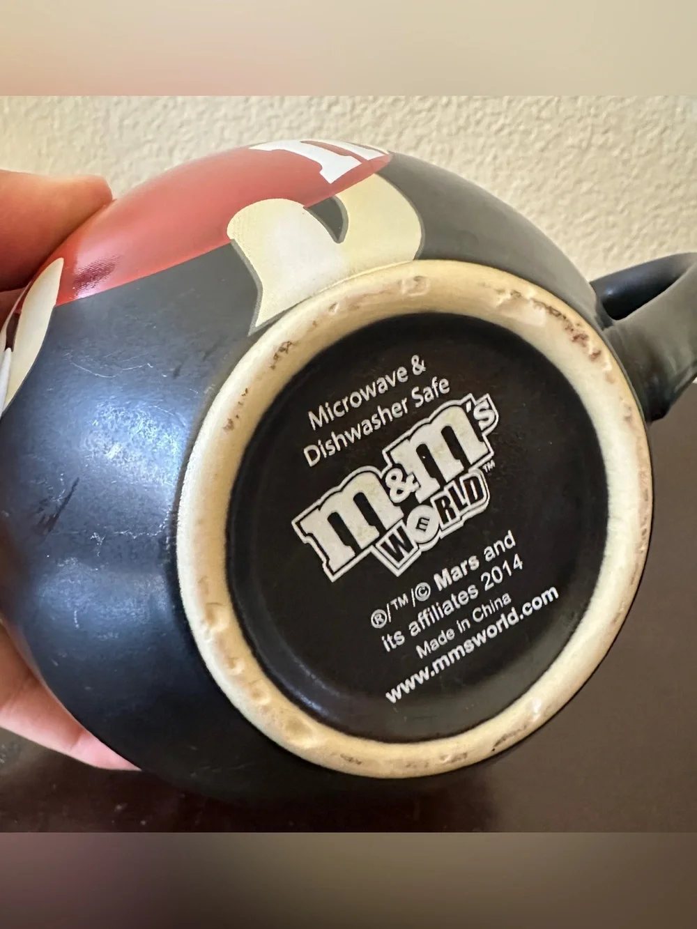 M&M'S Red Character Black Ceramic Mug